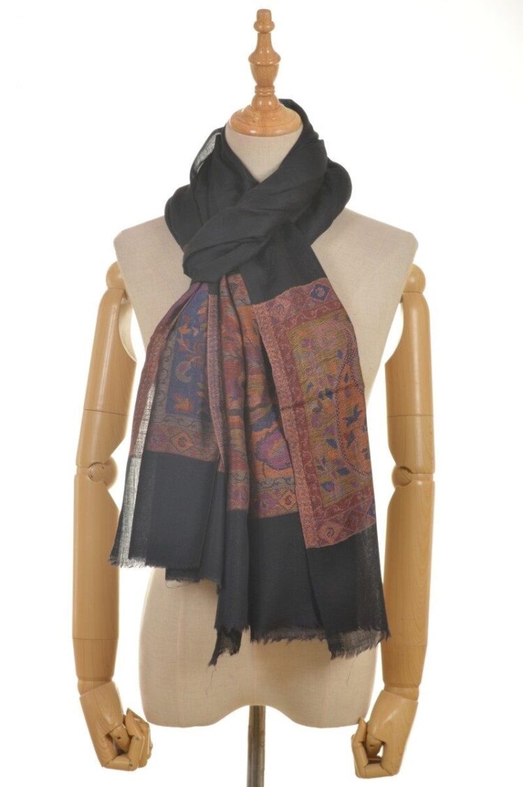 silk wool modal scarf