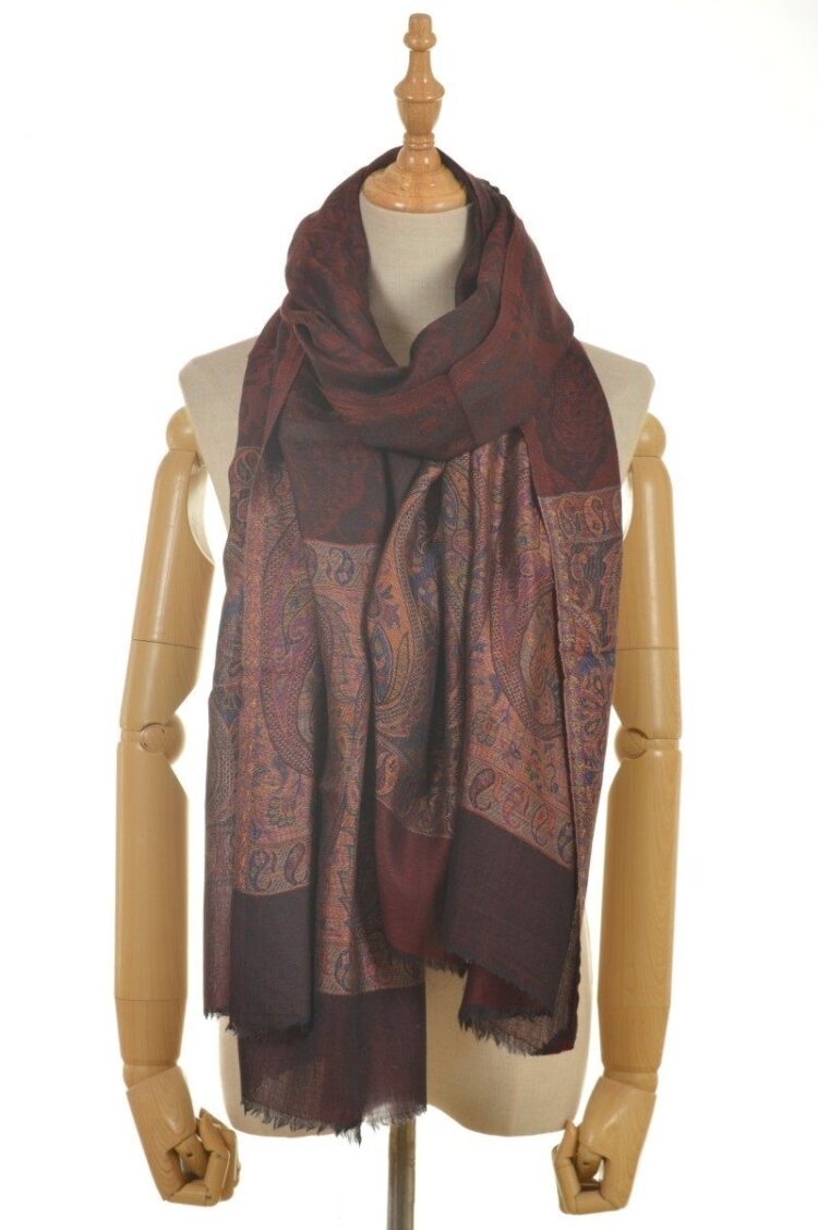 modal silk wool scarf